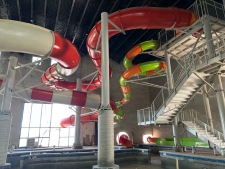 Goddard water slides for Genesis