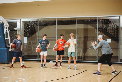 Group basketball at Genesis West Central