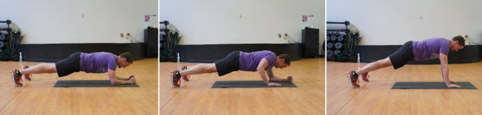 Elbow to Plank Pushup