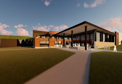 Genesis Goddard Rendering Gym Exterior 