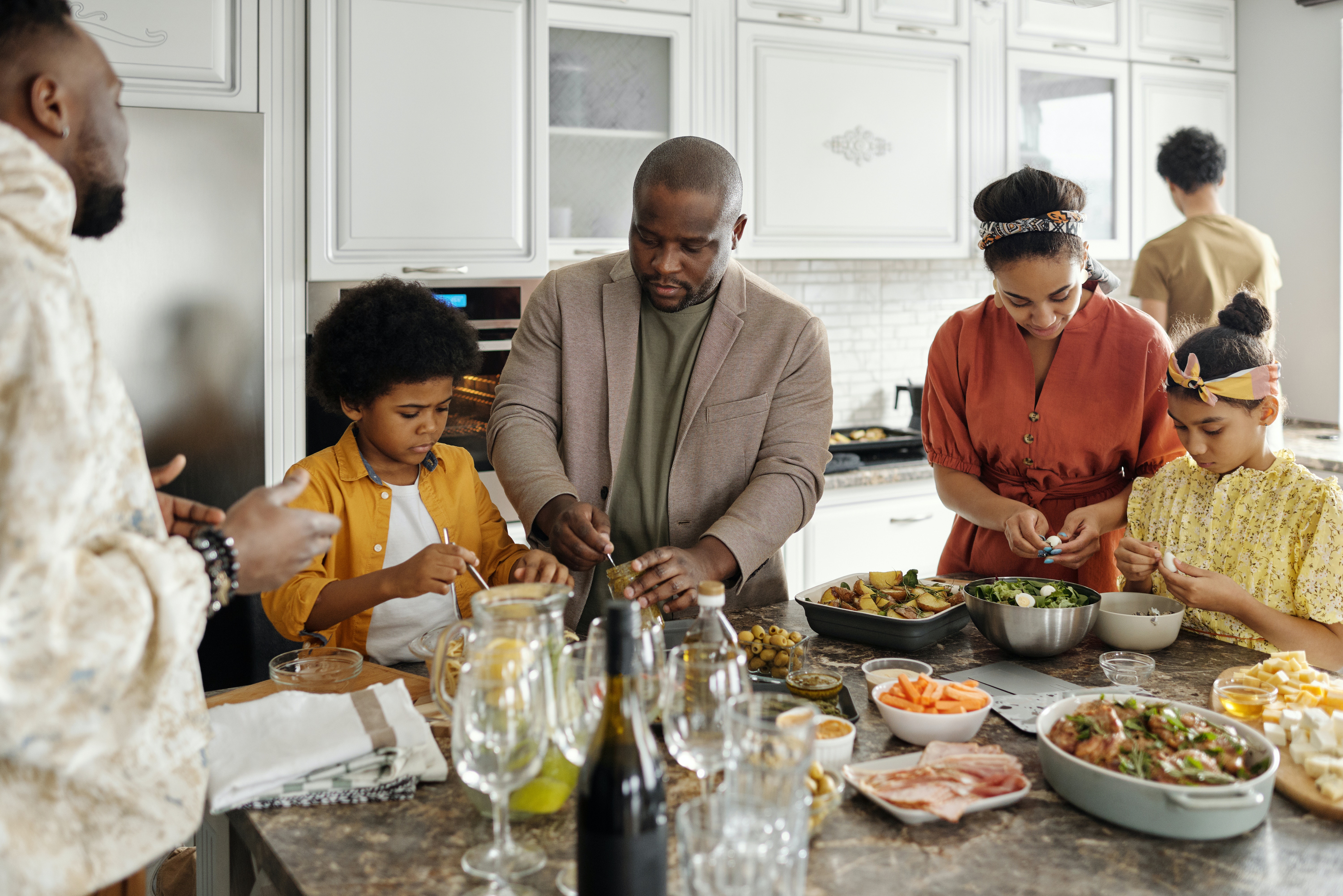 holiday family cooking