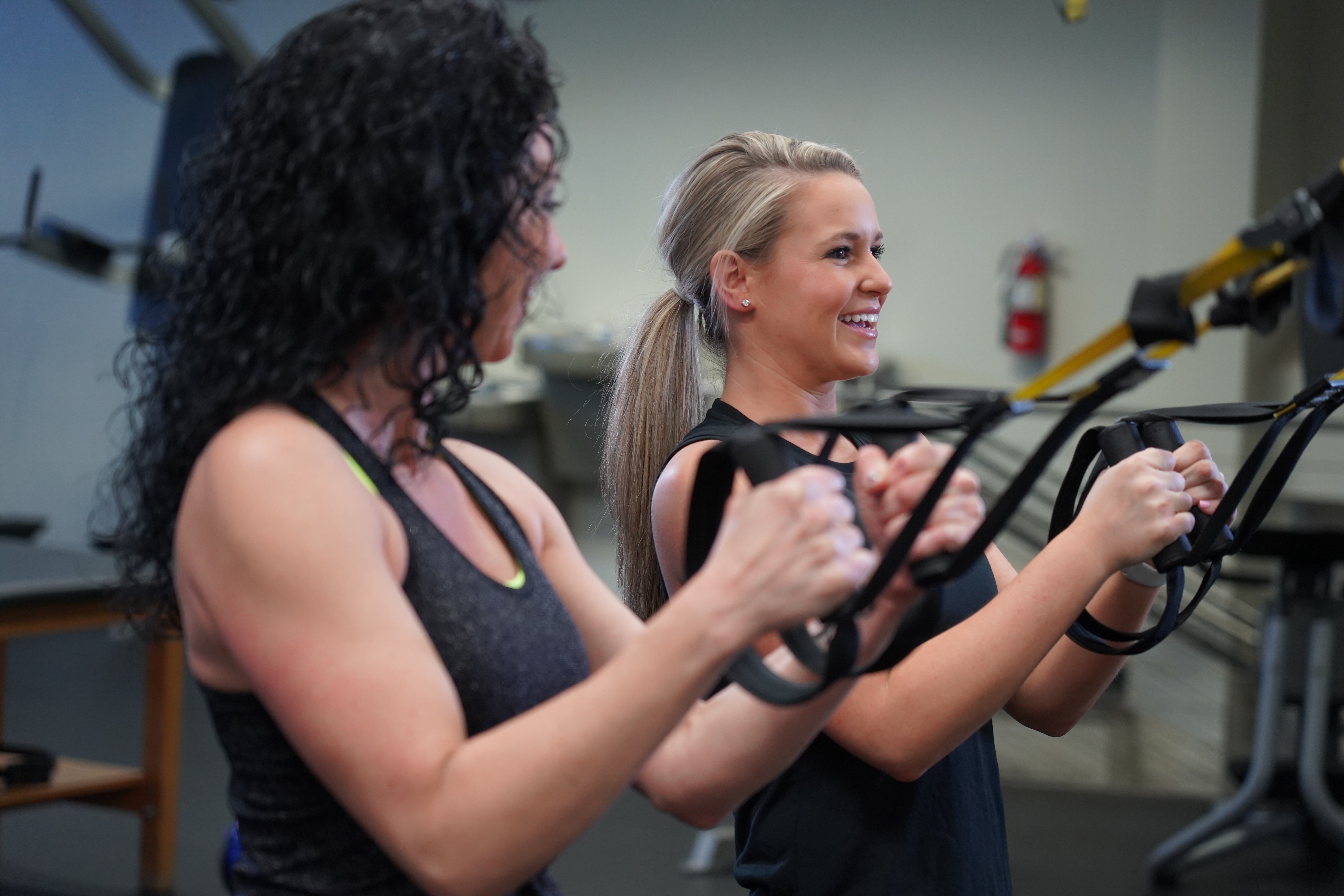 working out with friends