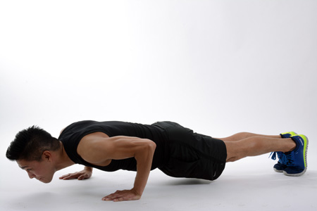 good form with pushup
