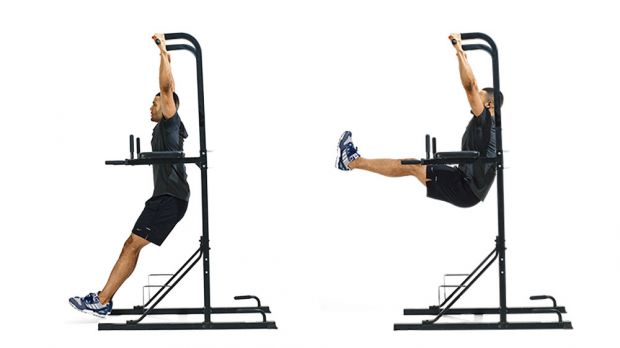 hanging leg raise workout