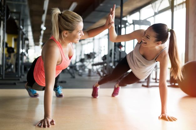 Girls Working Out Together